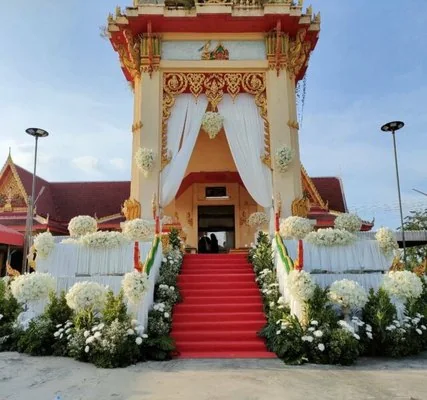 จัดดอกไม้งานศพ สุริยาหีบศพ